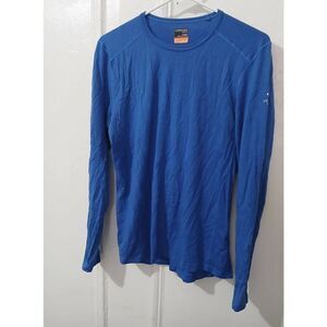 Icebreaker Womens Small 200 bodyfit baselayer longsleeve cobalt blue top
